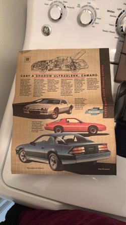 Vintage 1982 Chevrolet Camaro print advertisement featuring the Sport Coupe, Berlinetta, and Z28 models.