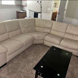 L  Tan Sectional couch 