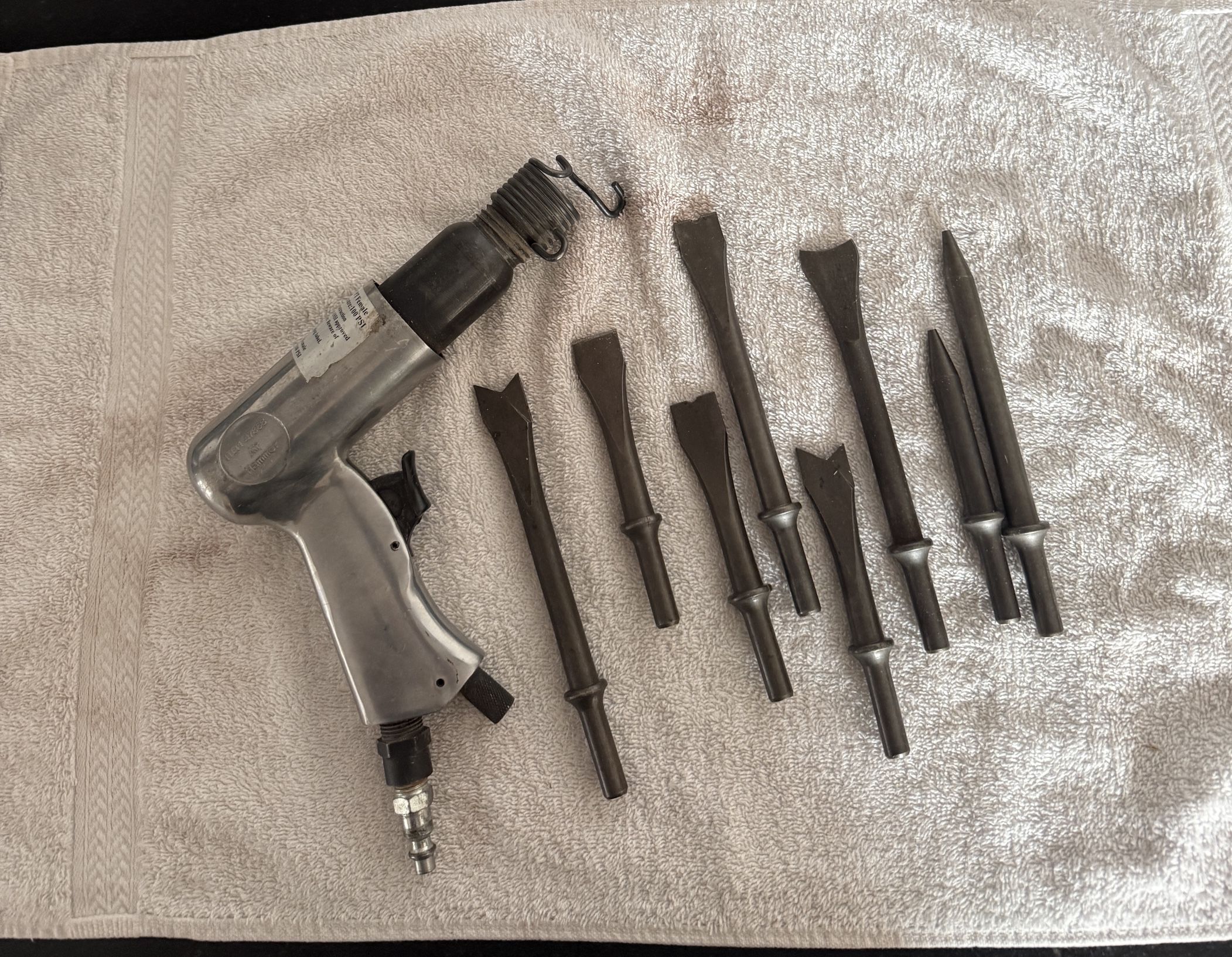 Pneumatic Hammer + Bits (Pick Up Pending)