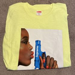 Supreme Water Pistol Tee Bright Yellow Sz. M