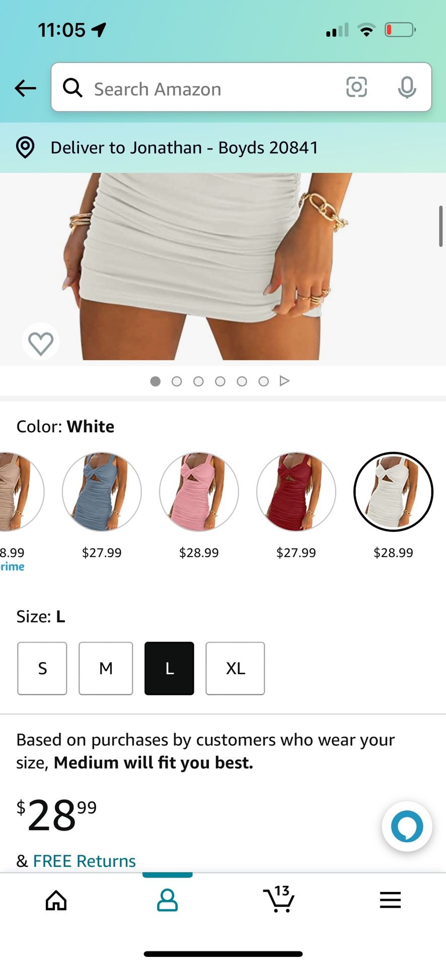 NEW White Sundress With Cutout