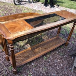 Solid wood Console Table from Huffman Koos