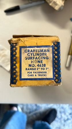 Vintage Craftsman  Cylinder Surfacing hone