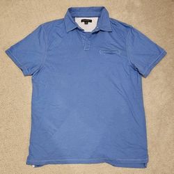 Banana Republic Men's Blue Fitted Pima Cotton Polo Shirt ( Size:  L )(Brand New Condition)