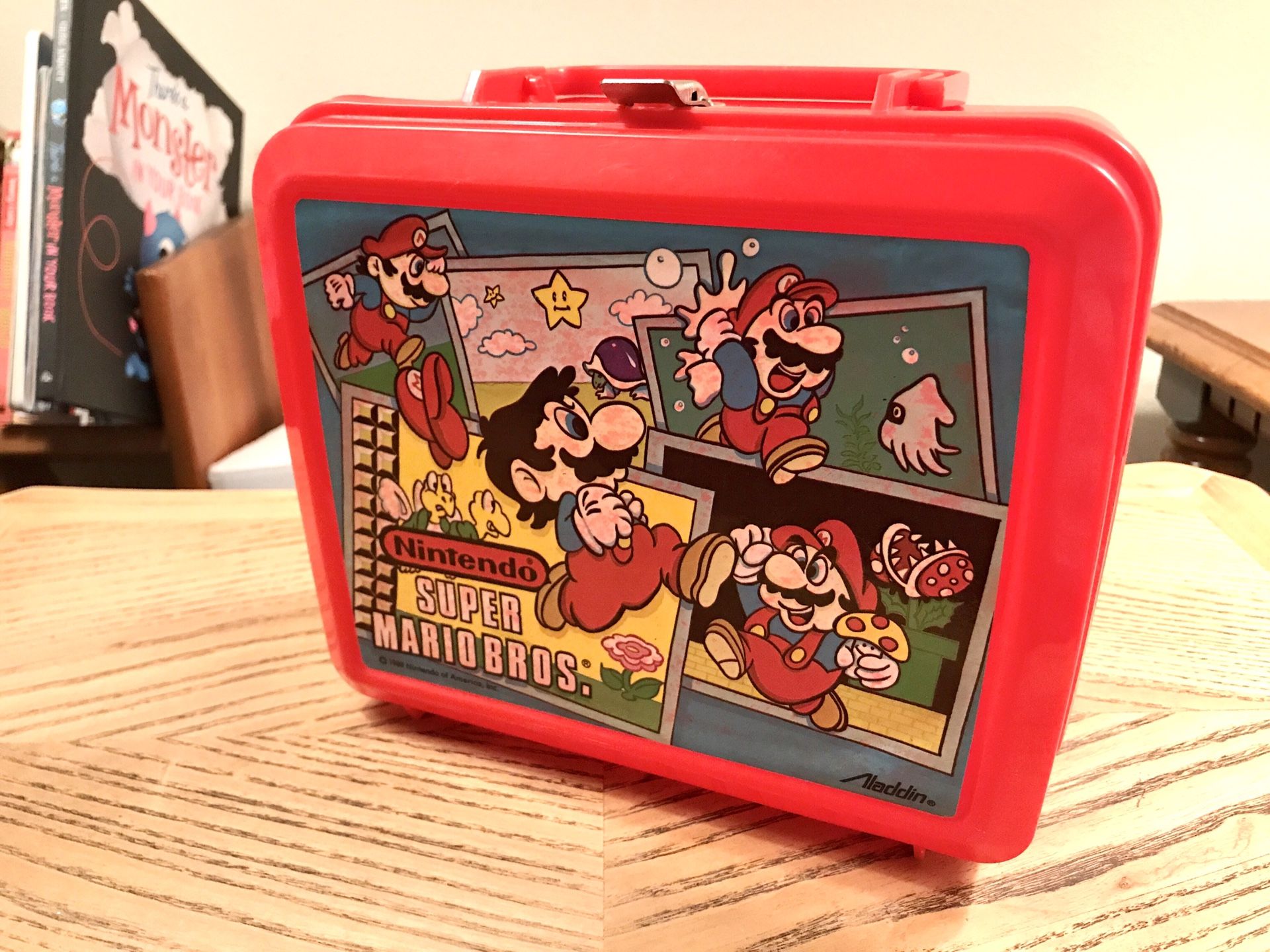 Vintage 1988 Nintendo Super Mario Bros Red Plastic Lunchbox for Sale in ...