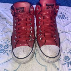 red Converse Chuck Taylor All Star high-top sneakers