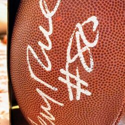 Signed Jerry Rice And Ricky Waters NFL Football 