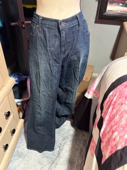NWOT Levi’s 515 Boot Cut Jeans dark wash embellished pockets-14s/c