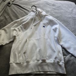 White Champion Hoodie