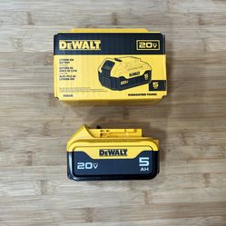 Dewalt 20v battery 5AH (NEW)