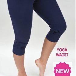 NEW Womens Capri Leggings Soft As Lularoe OS/TC/TC2 