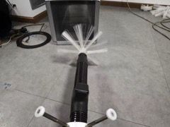 HVAC duct cleaning machine