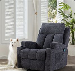 Myria 33.07"W Upholstered Massage Manual Recliner