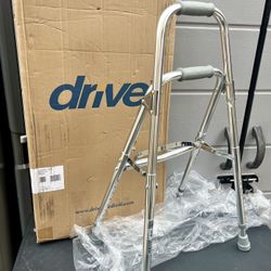Drive Medical Side Style Hemi One Arm Walker, Chrome, Adult