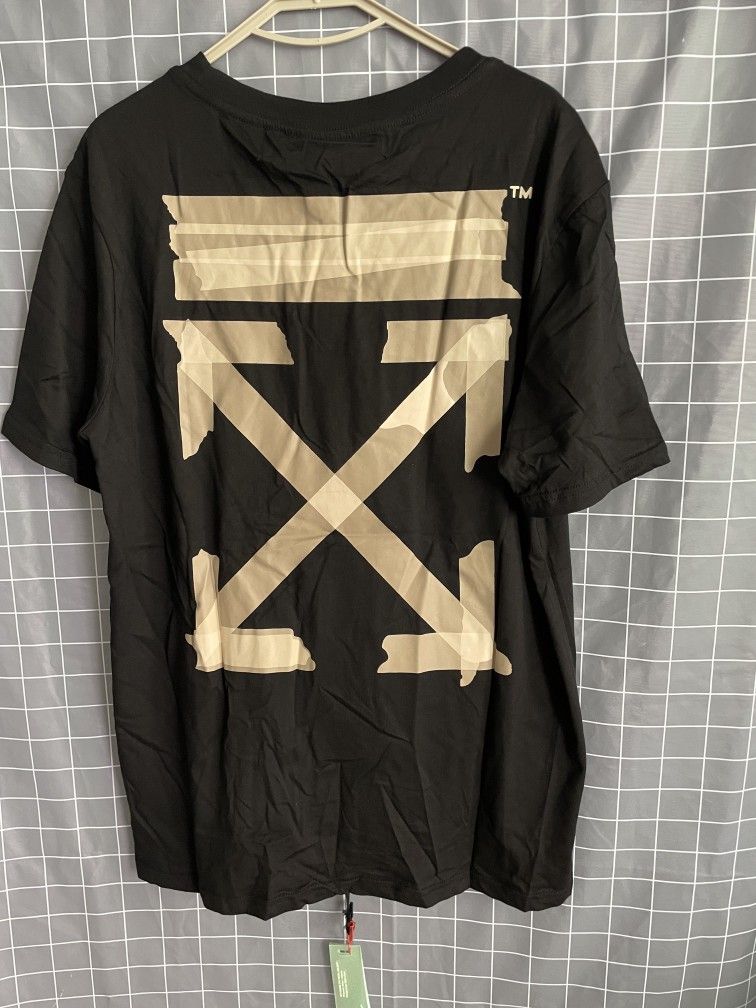 Off-White × Virgil Abloh Off white golden tape T-shirt