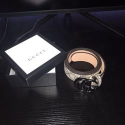 Gucci Belt Marmont Beige 110/44 33-35