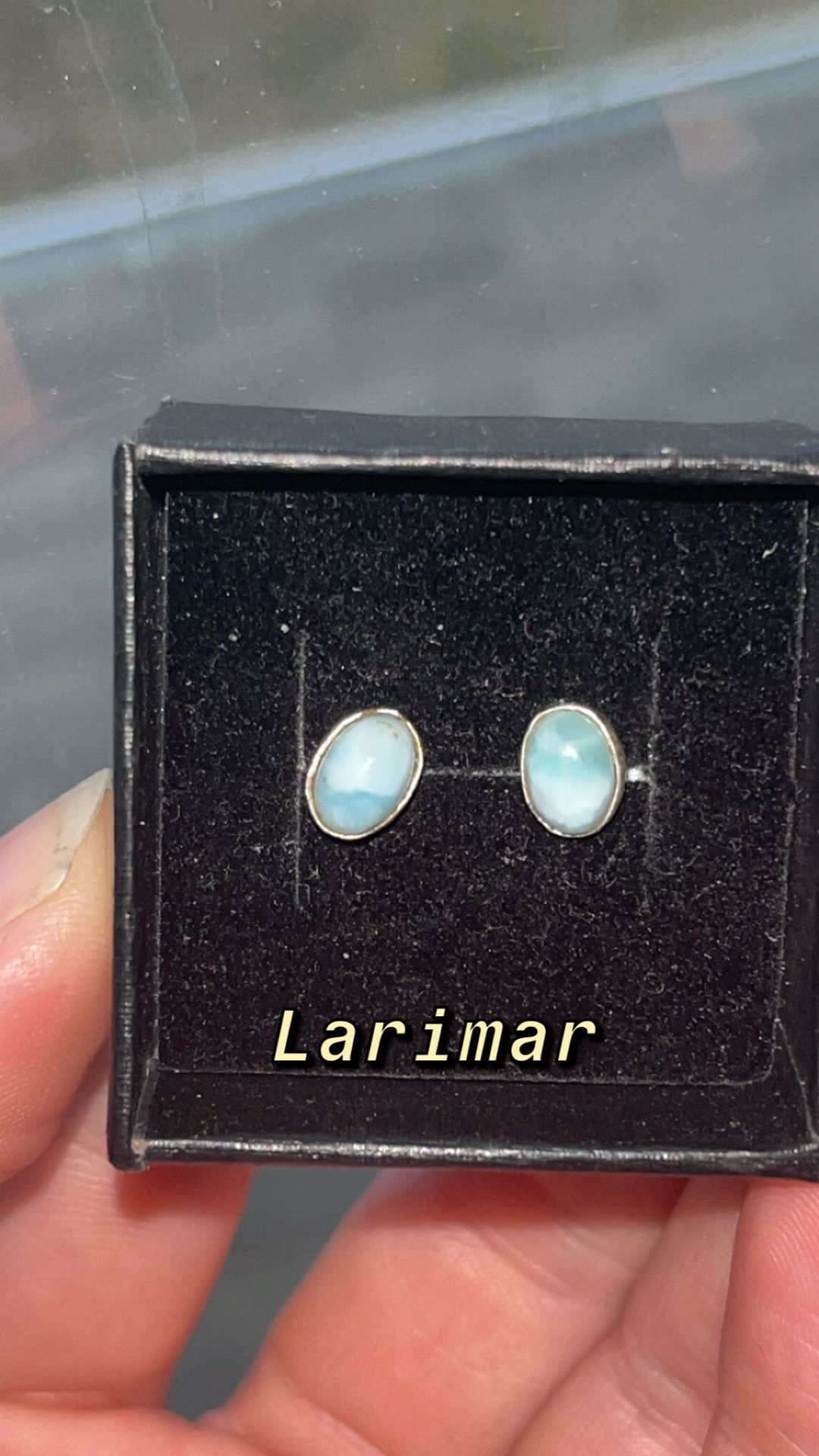 Larimar Small Earrings 