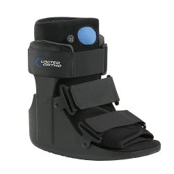 United Ortho USA14115 Short Air Cam Walker Fracture Boot, Medium, Black