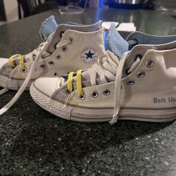 Vintage Custom 2014 NFL Chargers Bolt Up Chick Taylor Converse 