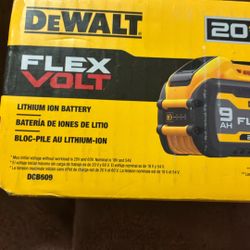 DEWALT FLEXVOLT 20V/60V MAX Lithium-Ion 9.0Ah Battery