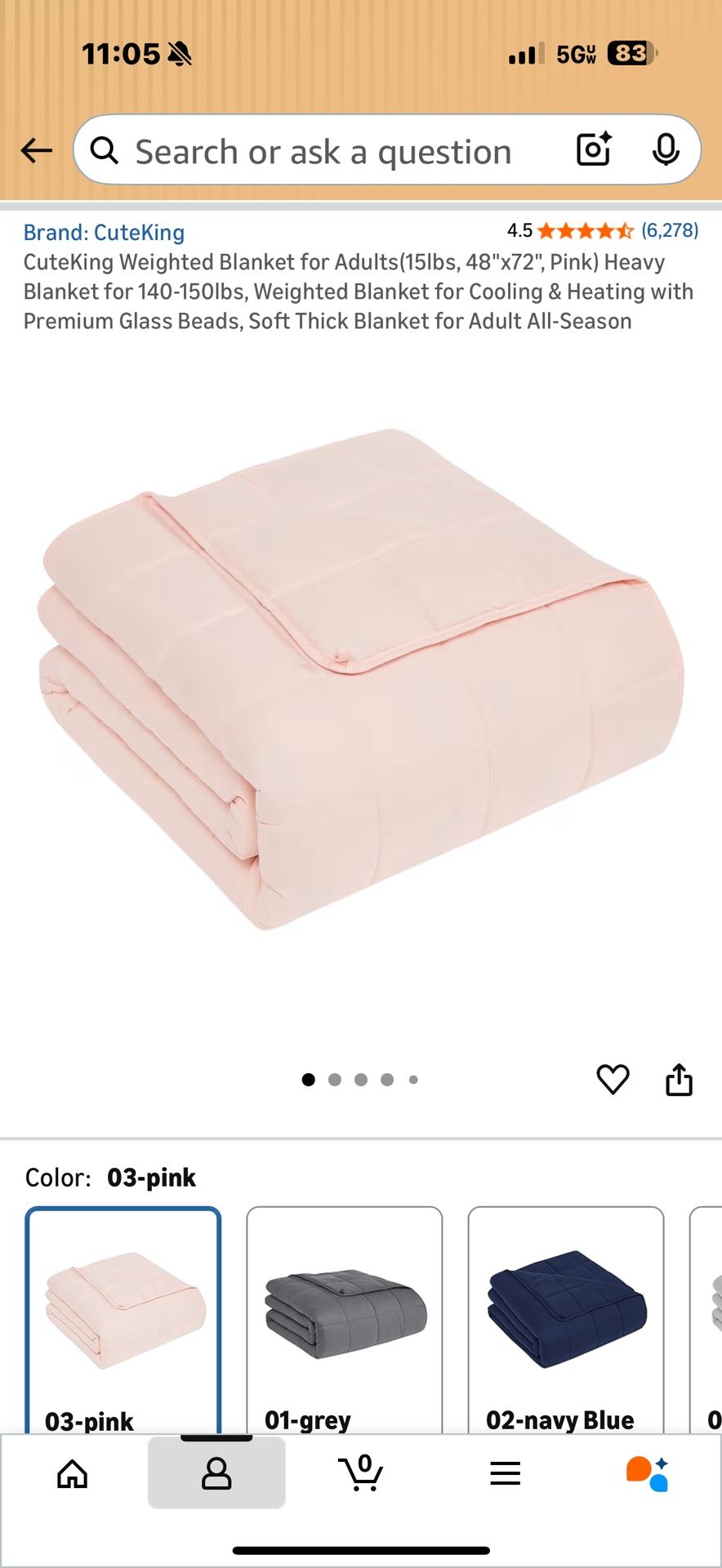 New Unused Twin Sized Weighted Blanket 