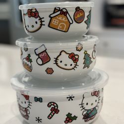 Hello Kitty Christmas Ceramic Storage Containers