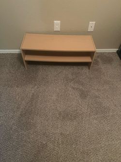 30 Inch Two Shelf Wooden Shoe Rack