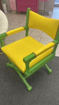 Real rare and vintage yellow statement chair