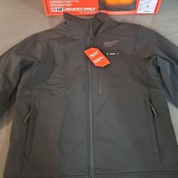 Men's Small M12 12V Lithium-Ion Cordless TOUGHSHELL Black Heated Jacket (Jacket and Charger/Power Source Only)