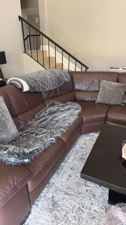 Leather Sectional
