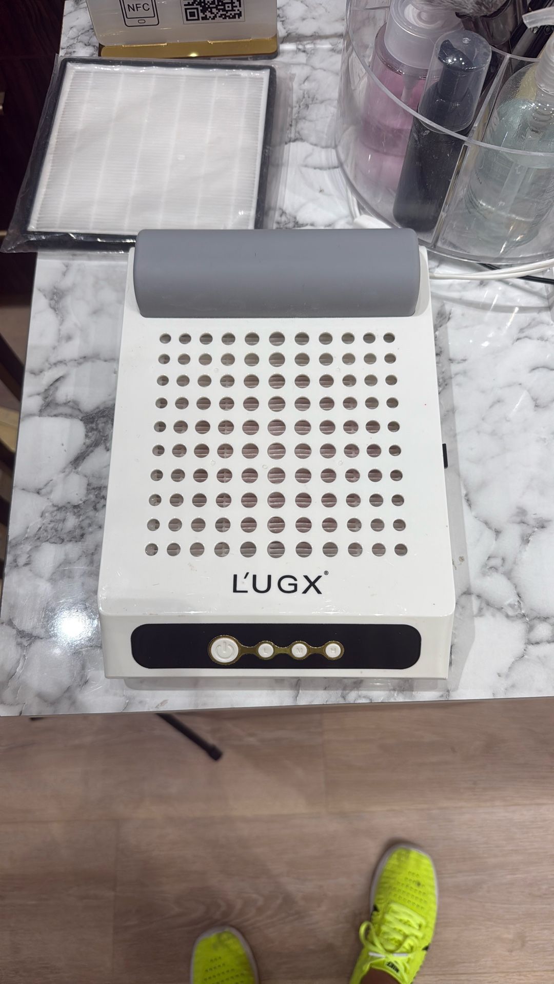 Nail Dust Collector with 2 Reusable Filters