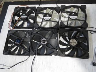 Case Fans 6 Packs 6x140mm. 