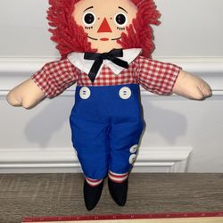 Vintage 12" Raggedy Andy Doll Johnny Gruelles 1996 Hasbro Softees