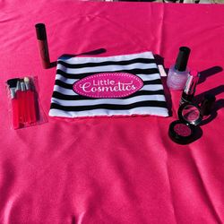 Little Cosmetics Play Pretend Makeup With Makeup Bag For Little Girls