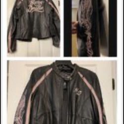 Great Christmas GiftWomen HarleyDavidsob  Leather Jacket