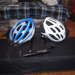 KRYPTONITE Orig Keeper U-bikelock And 2 Adult Cycling Helmets "Specialized" "Serious"