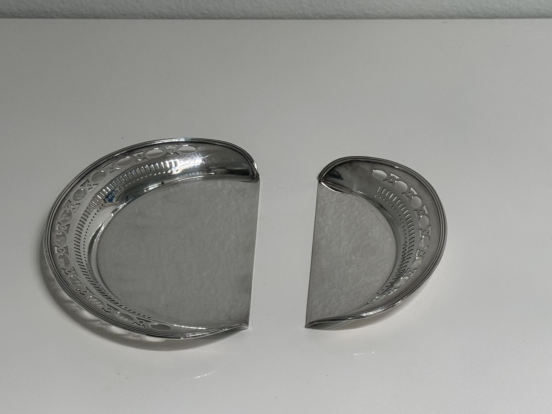 A Set Of Antique Table Crumb Trays/ Butler Crumb Table Tray