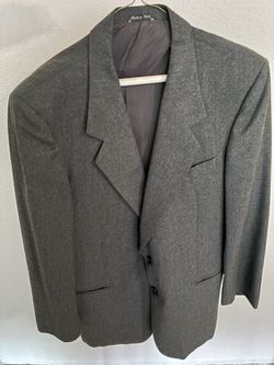 Men's Gray Wool Blend Suit Jacket, Italian design