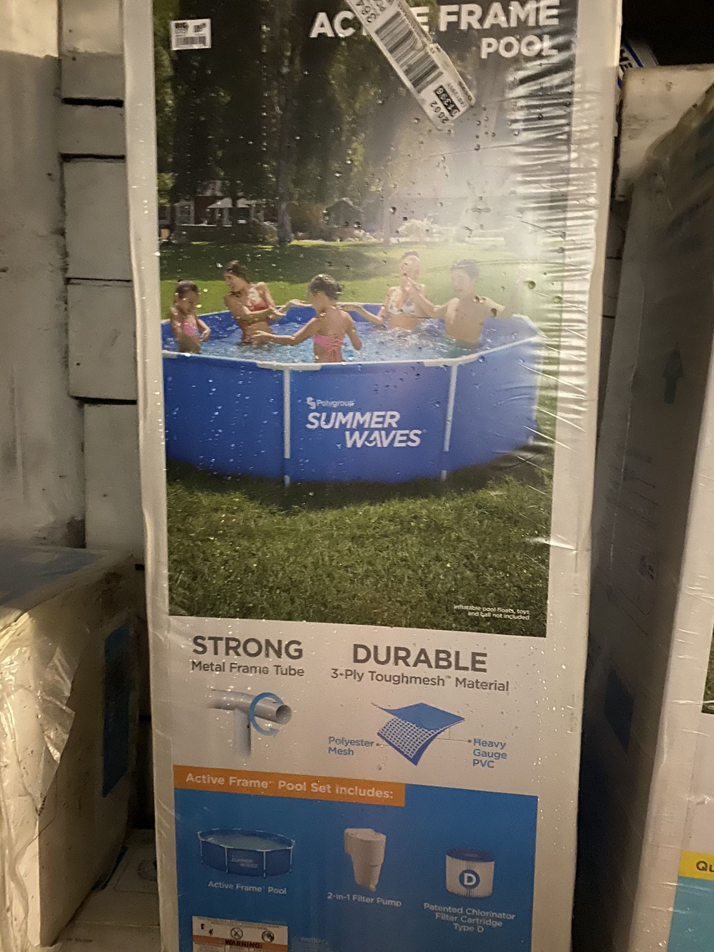 Summer Waves 10ft X 30in Active Metal Frame Pool w/ Filter Pump New Sealed