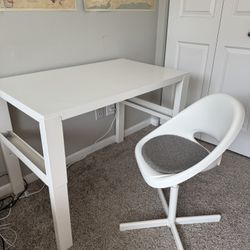 IKEA Kids desk Pahl With Chair White