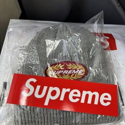 Supreme Gray Terminal Beanie
