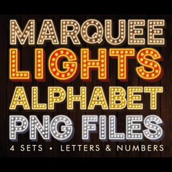 Marquee Letters Or Numbers 