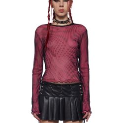 Dolls Kill x Current Mood Long Sleeve Top