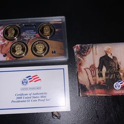 2008 United States Mint Presidential $1 Coin Set