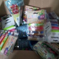 Party Decorations Full Box Kids Hat Bracelets Glitter Decorative Etc.