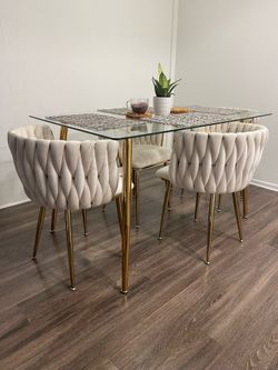 dining table with 4 chairs