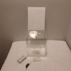 Donation/Raffle Box (Clear Acrylic)