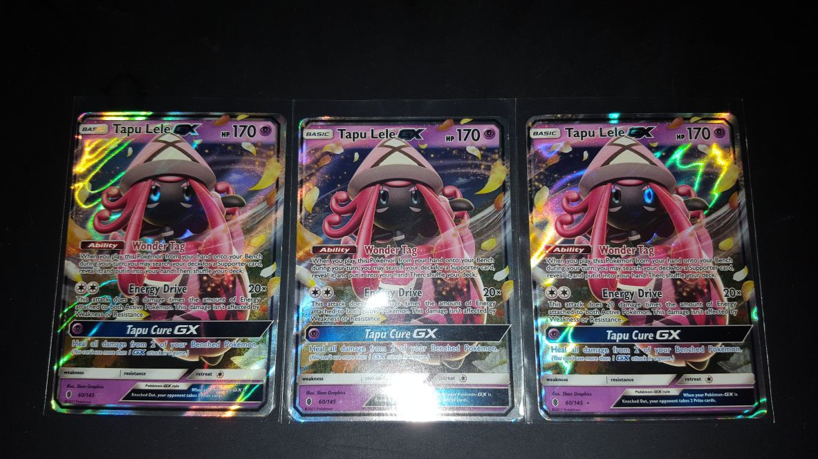 Pokemon Tapu Lele GX Ultra Rare x3 mint!