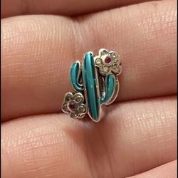 Cactus Silver Charm S925