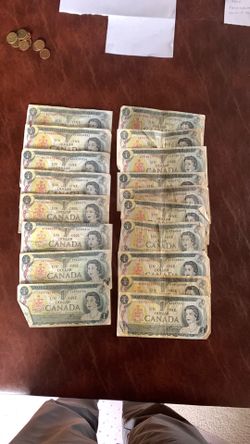 1973 Canadian Dollar Bills - Lot of 18